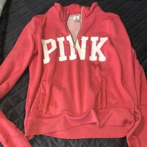 Pink quarter zip